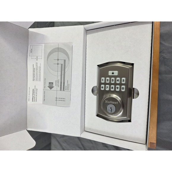 Kwikset SmartCode 9260 Satin Nickel Keypad Electronic Deadbolt w/ SmartKey NIB - Picture 5 of 7